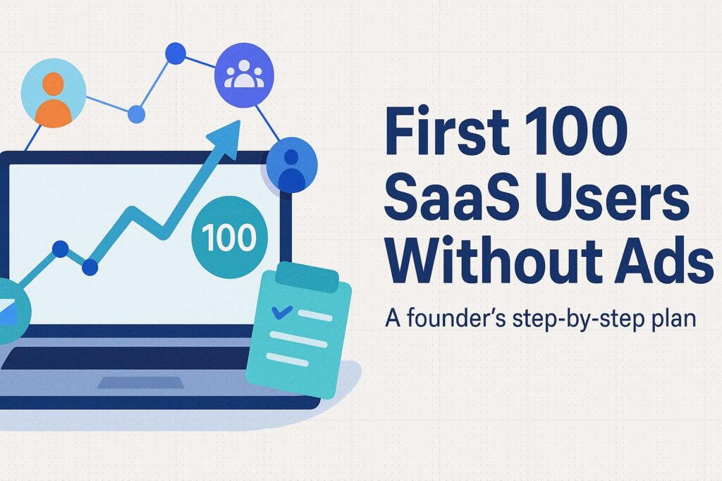 how to get your first 100 SaaS users without ads